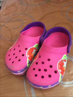 Сабо Crocs Light светящиеся Крокс C10 с огоньками