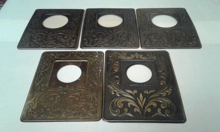 Декоративная накладка под выключатель латунь СССР