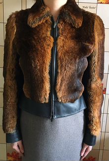 Куртка с мехом Armani Collezioni