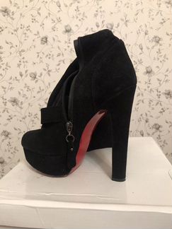 Сапоги кожаные замшевые новые