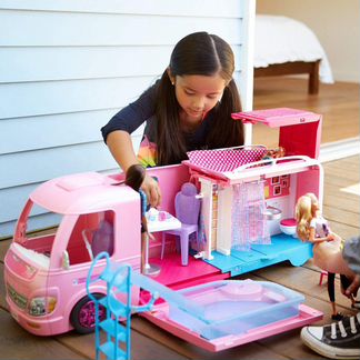 Barbie Camper FBR34. Волшебный раскладной фургон