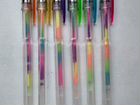 Гелевые ручки с разноцветным стержнем