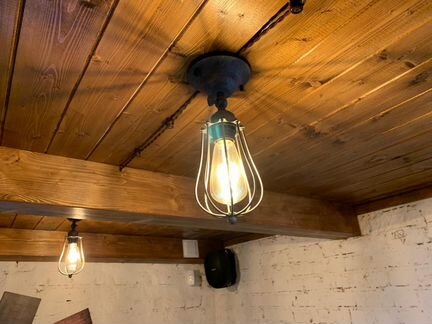 Светильник лофт лампа эдисона настенный потолочный