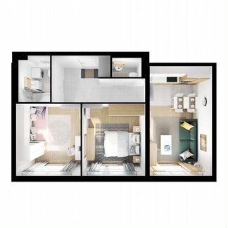 2-к квартира, 63 м², 18/32 эт.