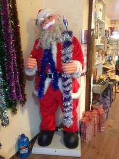 Поющий дед мороз высокий 2.2 метра