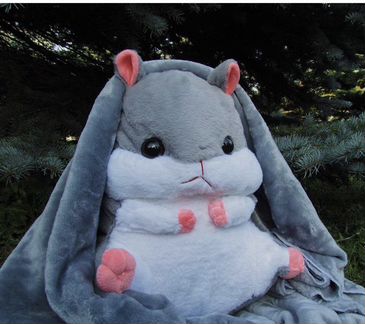 Хомяк с пледом