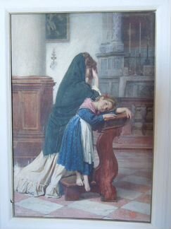 Пассини Л. 1872г. Молящаяся венецианка Оригинал