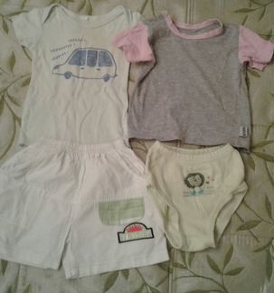 Пакет вещей раз.,68, 74, 3-6 месяцев