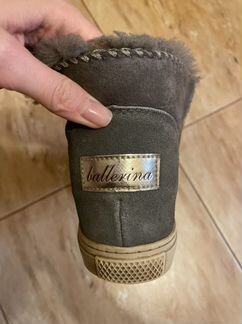 Зимние ботинки из овчины