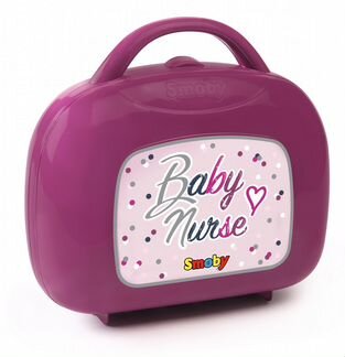 Набор няни Smoby в чемоданчике, Baby Nurse, 12 аксессуаров (220341)
