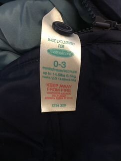 Комбинезон mothercare 0-3 месяца