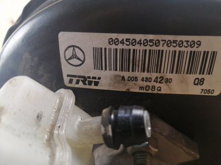 Вакуумный усилитель тормозов Mercedes-Benz A-Class