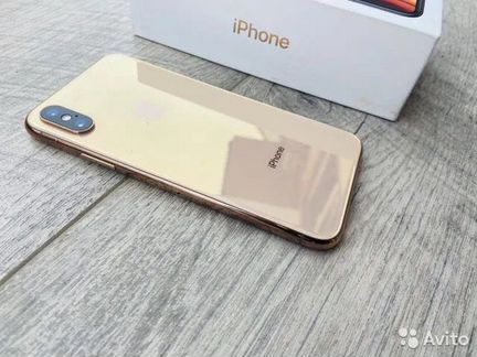 iPhone xs 64 gold + airpods