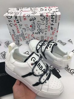 Кожаные кроссовки Dolce & Gabbana