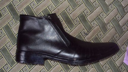 Кожанные демесезонные мужские ботинки