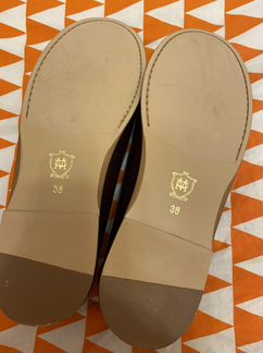 Кожаные лоферы Massimo Dutti 38 на узкую ногу