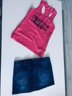 Комплект (юбка, футболка)