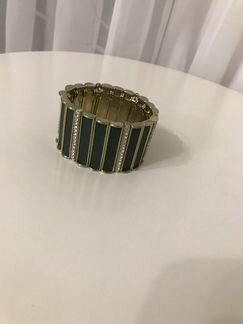 Браслет кожа и Swarovski