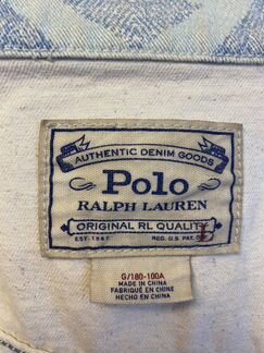 Куртка джинсовая polo ralph lauren унисекс