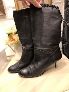 Сапоги кожаные