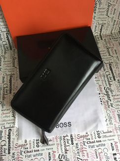 Мужской клатч кожаный Hugo Boss Lux Мужские сумки