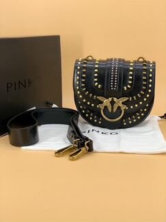 Сумка Pinko Round Love Mix Studs с заклепками