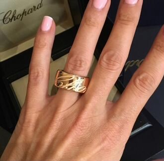 Золотое кольцо Chopard