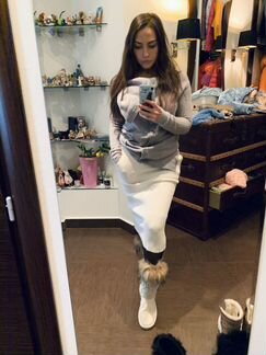 Тёплые вещи платья/ свитера, М