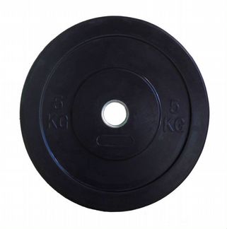 Диск Ф50 обрезиненный черный евро-классик -5 кг