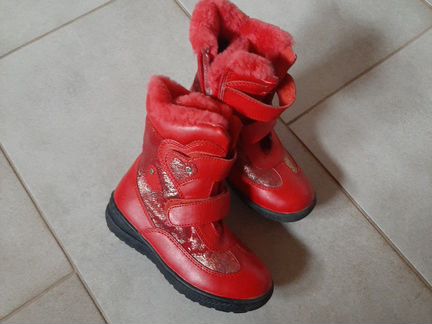 Сапоги зимнии детские нат кожа р28