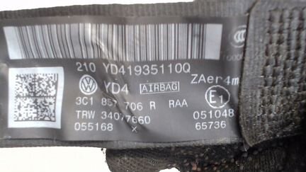 Ремень безопасности правый передний Volkswagen Pas