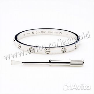 Золотой браслет картиер с бриллиантами Cartier