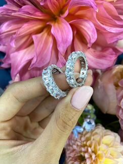 Кольцо и серьги Tiffany новые серебро