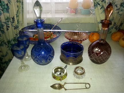 Графины кобальт/марганец, лфз, солонки