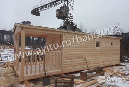 Баня мобильная из бруса (23)