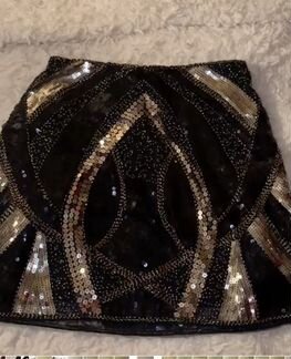 Юбка в пайетках