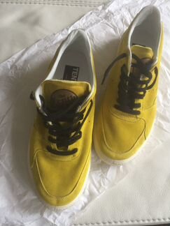 Новые Кеды желтая замша golden goose