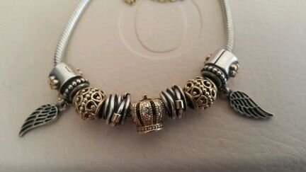 Украшение шарм Pandora золото