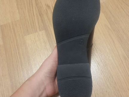Новые женские ботинки, кожа Made in Italy