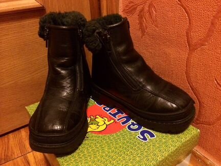 Ботинки зимние (нат. кожа, нат. мех)