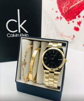 Великолепный женский набор часы+браслет+коробка