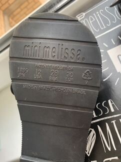 Сапоги резиновые mini melissa 30
