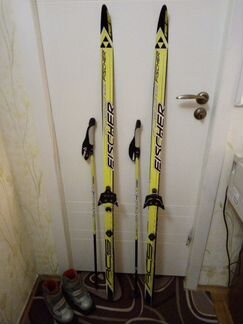 Лыжи детские 150 см + ботинки