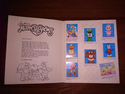 Muppet babies Panini. Заполненный альбом