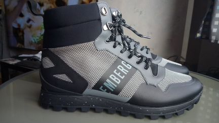 Bikkembergs ботинки кроссовки серо-черные Size 45