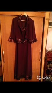 Платье в пол. На рост 1.63-1.65. Размер 44. Молния
