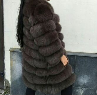 Шуба из песца, новая