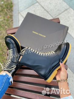 Ботинки bottega veneta на шнуровке