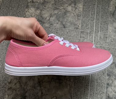 Розовые текстильные кеды Incity новые