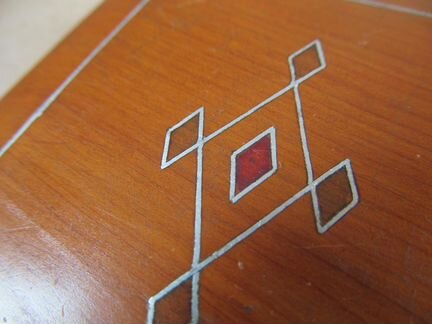 Портсигар антикварный дерево